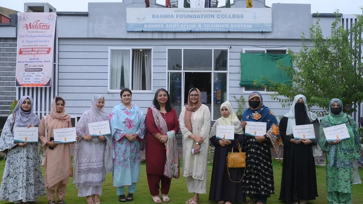 Client training at Bahria Foundation College Attock
