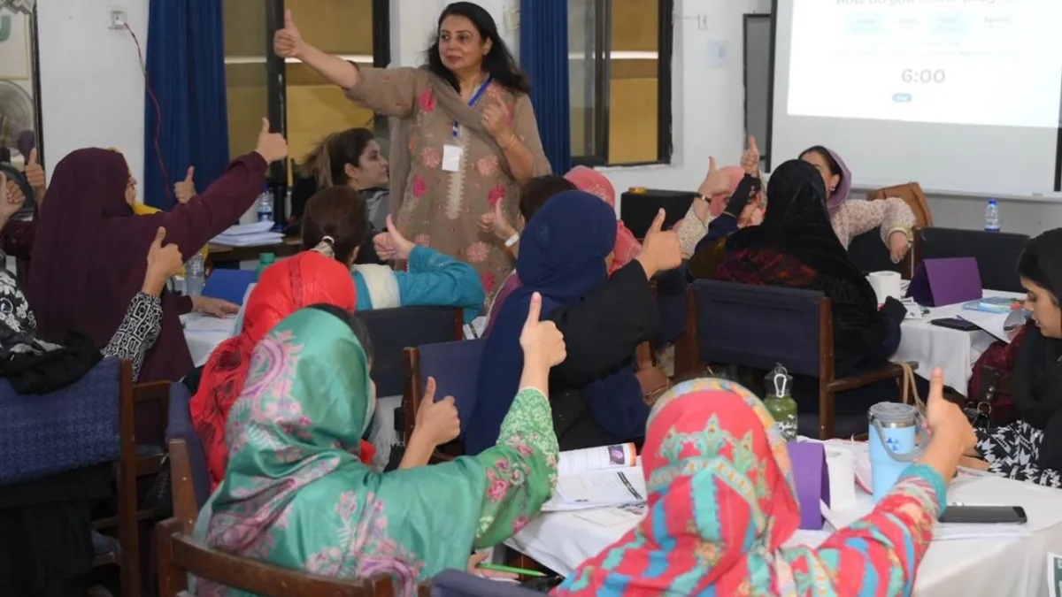 Client training session for Bahria Foundation in Rawalpindi
