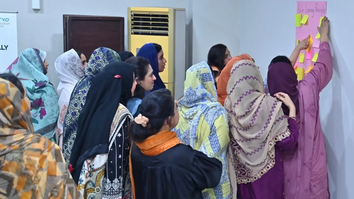 AEP Teacher Training Program activity in Gujranwala